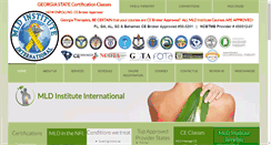 Desktop Screenshot of mldinstitute.com